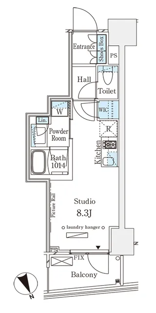 Parknard Fit Minami Aoyama Vista - Floor Plan - ["Floor plan", "Plan", "Text"]