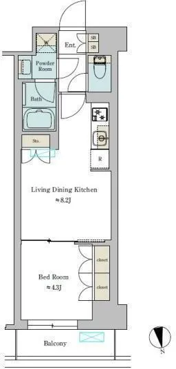 Brillia Ist Ikejiri-Ohashi - Floor Plan - []