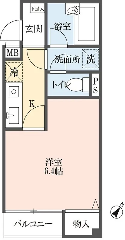 Royal Maison Nakamaru - Floor Plan - ["Apartment", "Tile Flooring", "Home Door"]