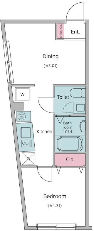 Laclas Nakano Yayoi Town - Floor Plan - ["White"]