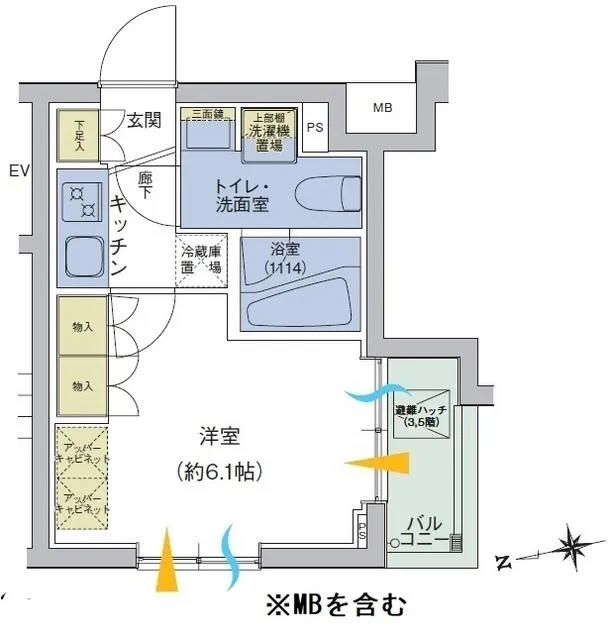 Asylum Court Shinagawa Nakanobu - Floor Plan - ["White", "Floor plan", "Diagram"]
