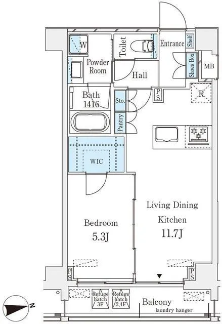 The Verlux Takanawa - Floor Plan - ["Floor plan", "Text", "Plan"]