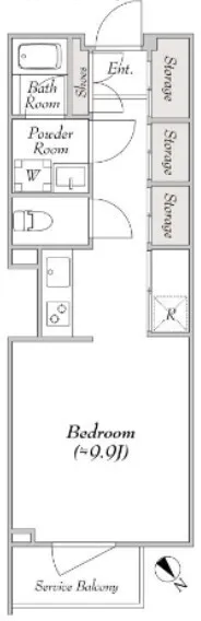 Pollast Yoyogi-Uehara - Floor Plan - []