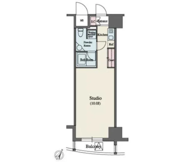 MFPR Yoyogi Tower - Floor Plan - ["Font", "Parallel", "Rectangle"]