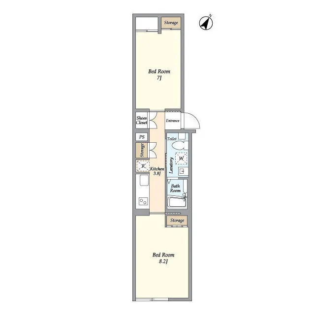 SOLASIAresidenceToritsu University - Floor Plan - ["Rectangle", "Font", "Parallel"]