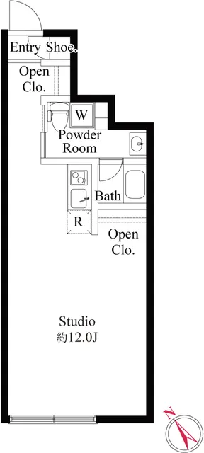 Frontier Comfort Itabashi Tokiwadai - Floor Plan - ["White"]