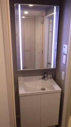 Clarita Ikegami - Interior - ["Bathroom Sink", "Mirror", "Plumbing fixture"]