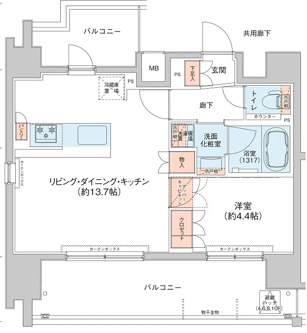 Asyl Court Shinkoenji - Floor Plan - ["Schematic", "Font", "Engineering"]
