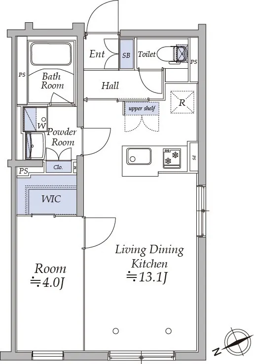 Atrio Flats Nakano Arai Yakushi - Floor Plan - ["Product", "Rectangle", "Font"]