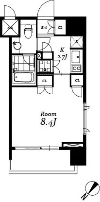 Chester Court Ochanomizu - Floor Plan - ["Floor plan", "Drawing", "Artwork"]