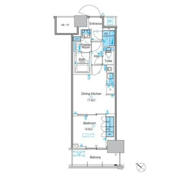 Park Axis Toyosu Canal - Floor Plan - ["Floor plan", "Diagram", "Plan"]