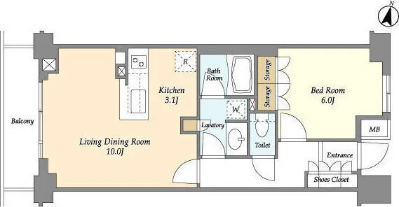 BLESS Nakano Yayoicho - Floor Plan - ["Rectangle", "Font", "Parallel"]