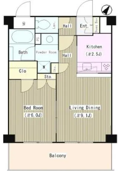 Belleforet Musashino - Floor Plan - ["Plan", "Floor plan", "Tile Flooring"]
