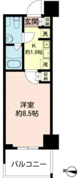 MFPR Court Kiba Park - Floor Plan - ["Apartment", "Tile Flooring"]