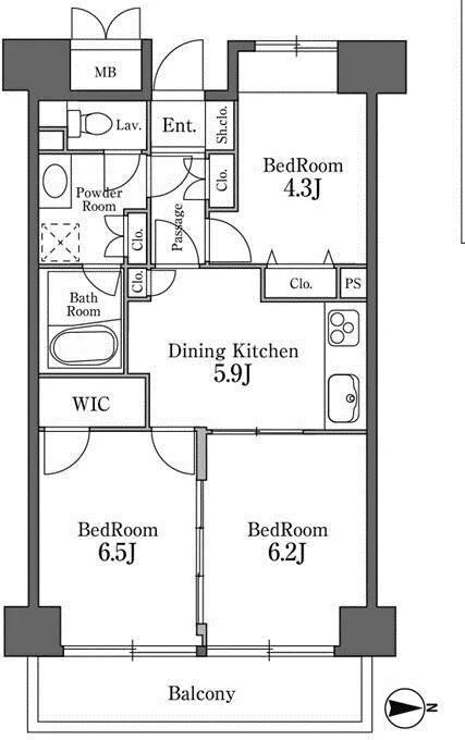 Residia Shibaura - Floor Plan - ["Rectangle", "Schematic", "Font"]