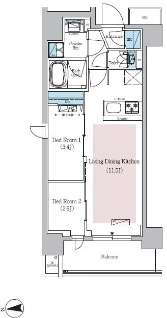 Urbanex Shin-Okachimachi Station - Floor Plan - ["Plan", "Diagram", "Floor plan"]