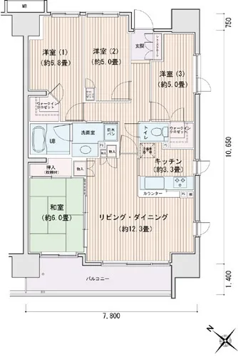 Esty Maison Toyosu Residence - Floor Plan - ["Plan", "Floor plan", "Diagram"]