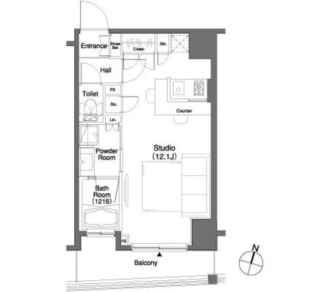 Park Cube Sasazuka - Floor Plan - ["Floor plan", "Plan", "Diagram"]