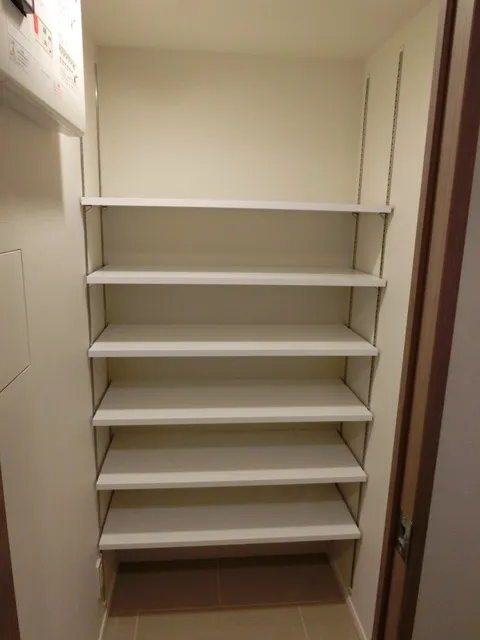 Park Habio Meguro Riverside - Interior - ["Shelf", "Shelving", "Wood"]