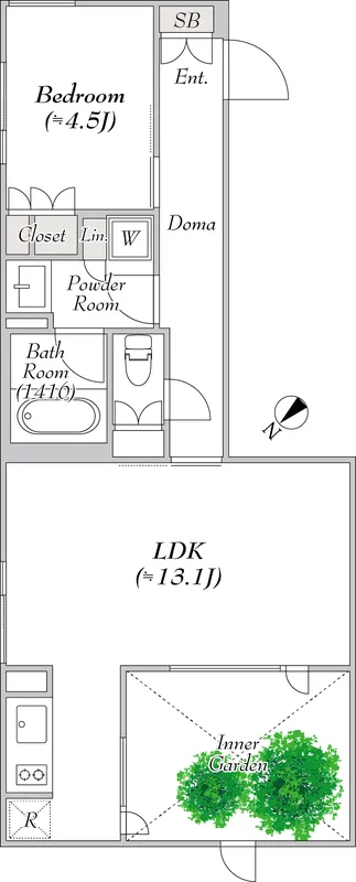 Pollast Yoyogi - Floor Plan - ["White", "Plan"]