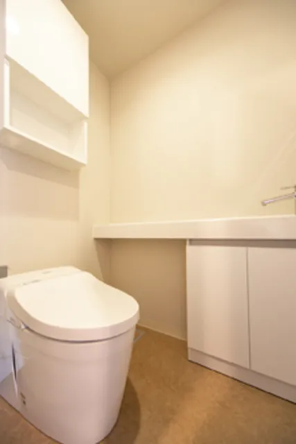 Merukumaru Keio Sasazuka Residence - Interior - ["Wood", "Bathroom", "Flooring"]
