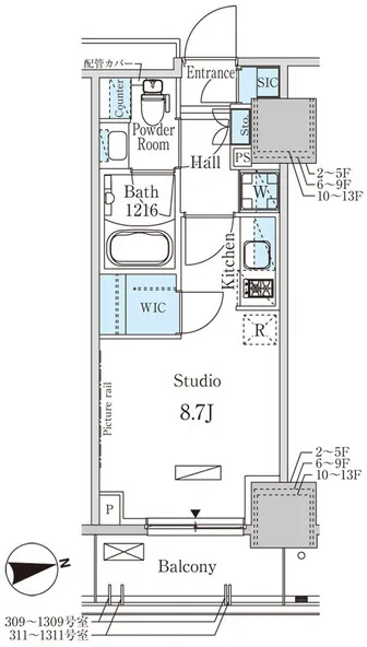 Park Axis Akatsuka - Floor Plan - []