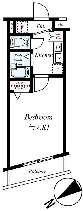 Plaire Takadanobaba - Floor Plan - []
