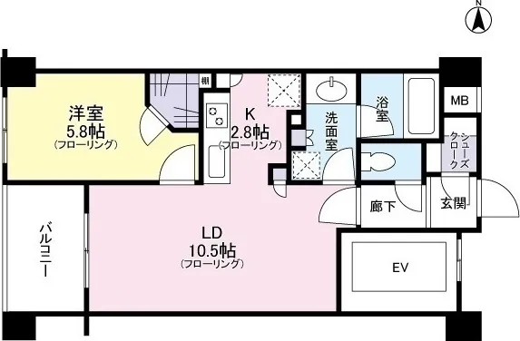 Claire Homes Shinjuku Hyakunincho - Floor Plan - ["Floor plan", "Drawing", "Artwork"]