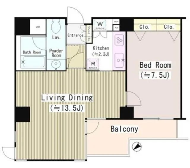 Asahi Mansion Shirokane Dori - Floor Plan - ["Rectangle", "Font", "Schematic"]