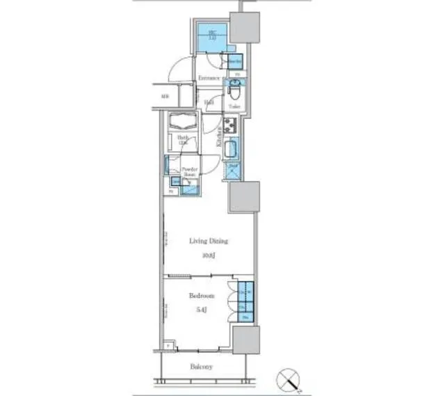 Park Axis Takinogawa La Breeze - Floor Plan - ["Rectangle", "Parallel", "Font"]
