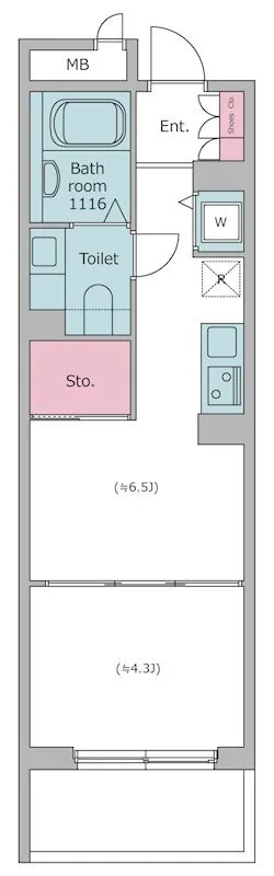 RESIDIA Ogikubo - Floor Plan - ["Rectangle", "Parallel", "Font"]