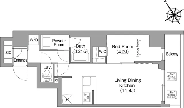 Comforia Liv Ueno - Floor Plan - ["Diagram", "Floor plan"]