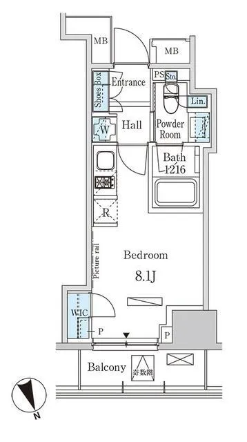 Park Axis Toranomon - Floor Plan - ["Schematic", "Rectangle", "Font"]