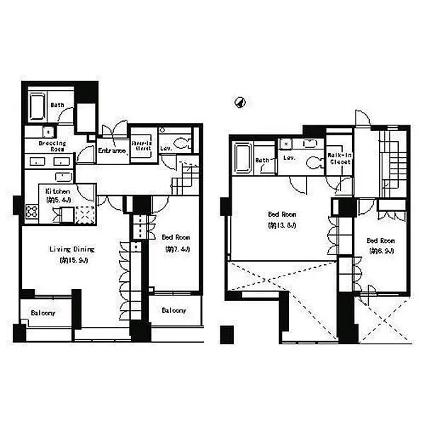 Park Cube Meguro Tower - Floor Plan - ["Schematic", "Rectangle", "Font"]