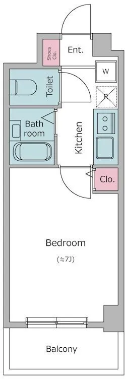RESIDIA Nakano Fujimidai - Floor Plan - ["Rectangle", "Map", "Parallel"]