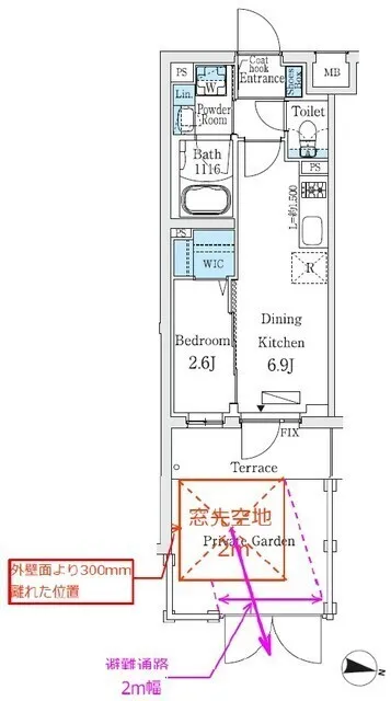 Prime Bliss Nakano Fujimicho I - Floor Plan - ["Plan", "Diagram", "Technical drawing"]