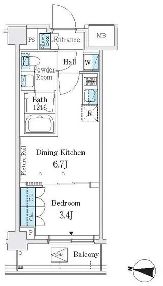 J.GRAN Court Shinagawa Nishioi WEST - Floor Plan - []