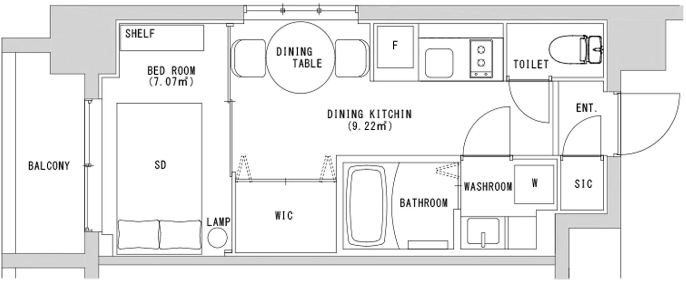 Hmlet Nihonbashi Hamacho - Floor Plan - []