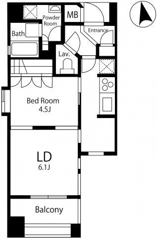 Prime Urban Ebisu II - Floor Plan - ["Floor plan", "Text", "Diagram"]