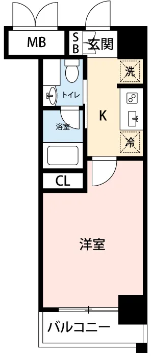 Mynavi STAY Tsukishima - Floor Plan - []