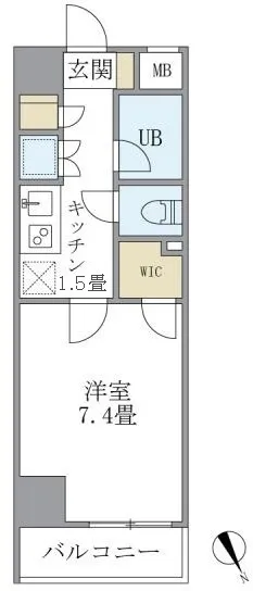 KDX Residence Nishi Shinjuku - Floor Plan - ["Tile Flooring"]