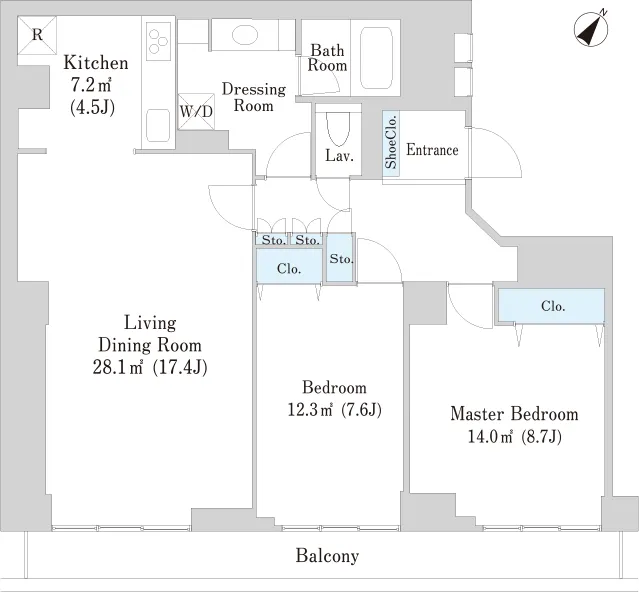 Platine Tamachi - Floor Plan - ["White", "Floor plan", "Technical drawing"]