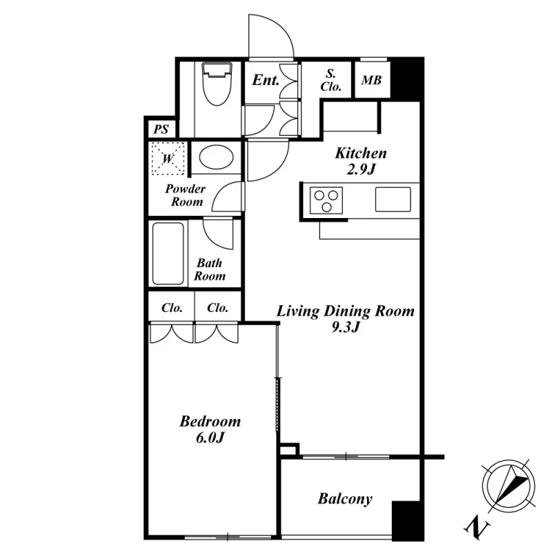Spacia Sangenjaya No.2 - Floor Plan - ["Rectangle", "Slope", "Font"]