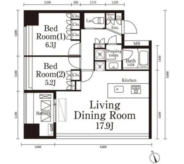 Park Cube Kasuga Andozaka - Floor Plan - ["Floor plan", "Plan", "Text"]