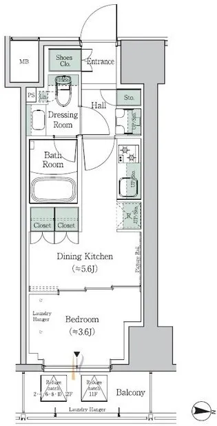 One Roof Residence Nakano Minamidai - Floor Plan - []