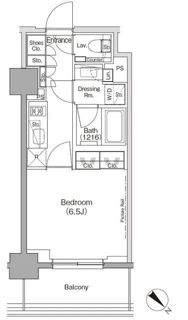 The Park Habio Tsukishima Front - Floor Plan - ["Product", "Rectangle", "Font"]