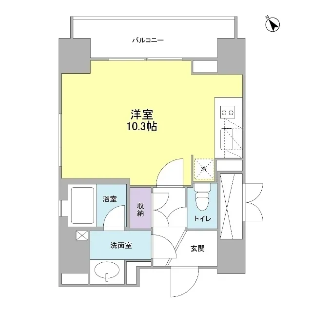 Wisteria Mansion Nishi Shinjuku - Floor Plan - ["Rectangle", "Schematic", "Font"]