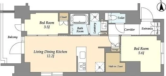 Geoent Ueno Inaricho - Floor Plan - ["Floor plan", "Diagram", "Plan"]