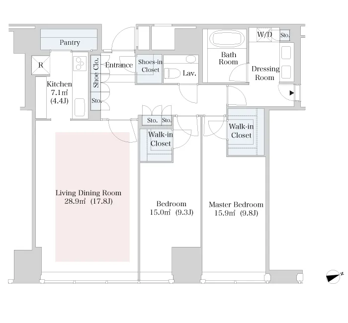 Central Park Tower La Tour Shinjuku - Floor Plan - ["Floor plan", "Text", "Plan"]