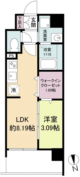 WORVE Suita Esaka - Floor Plan - ["Apartment", "Tile Flooring"]